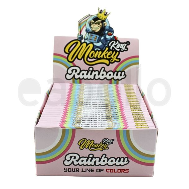 Monkey King Rainbow Colour King Size Slim Paper 