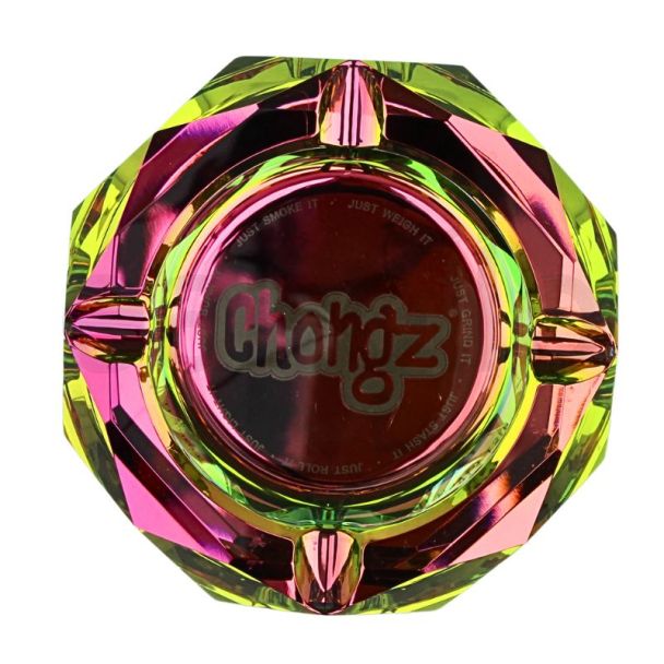 Chongz Cut Glass Rainbow Ashtray