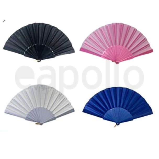  Folding Hand Fans - Assorted Colours