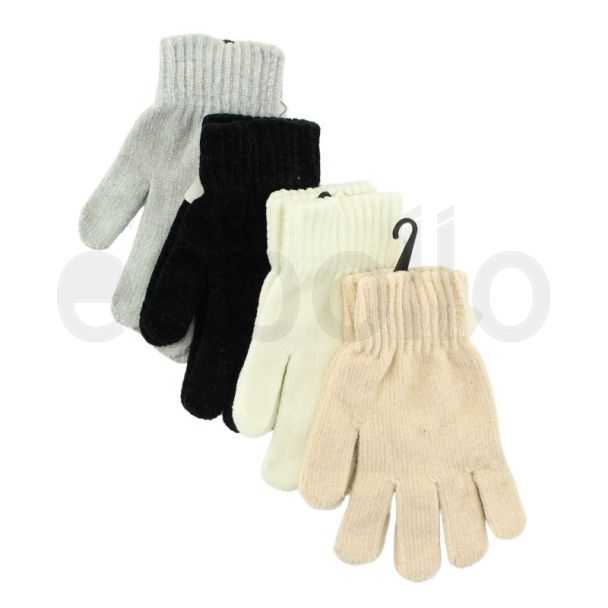 Ladies Super-soft Chenille Gloves- Assorted Colours
