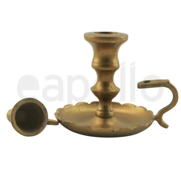 Wee Willy Winky Candle Holder With Snuffer - Bronze