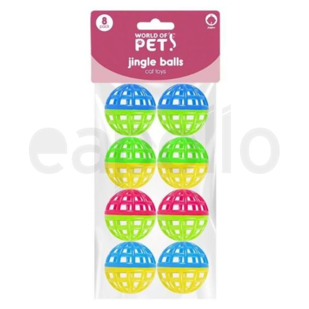 Jingle Balls Cat Toy (8 Pack) - Assorted