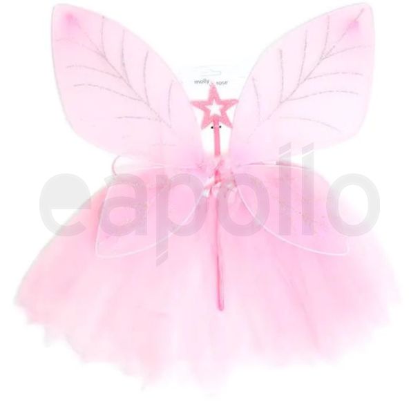 Pink Butterfly Wings, Wand & Tutu Dressing Up Set
