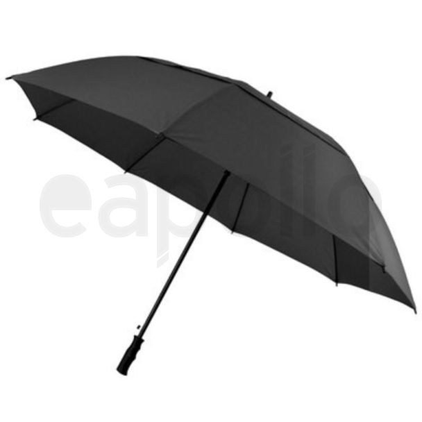 Black Auto Golf Umbrella Fibre Glass Shaft
