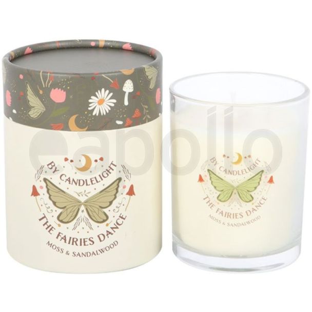 Fairy Wing Candle with Moss & Sandalwood Scent
