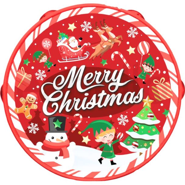 Christmas PVC Tambourine – Merry Christmas Design