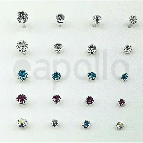 Sterling Silver Round Nose Pins - Assorted