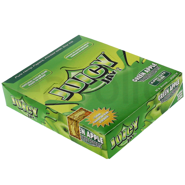 Wholesale Juicy Jay's King Size Slim R-Paper - Green Apple