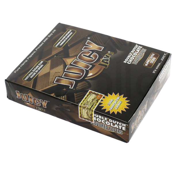 Wholesale Juicy Jay's King Size Slim R-Paper - Double Dutch Chocolate 