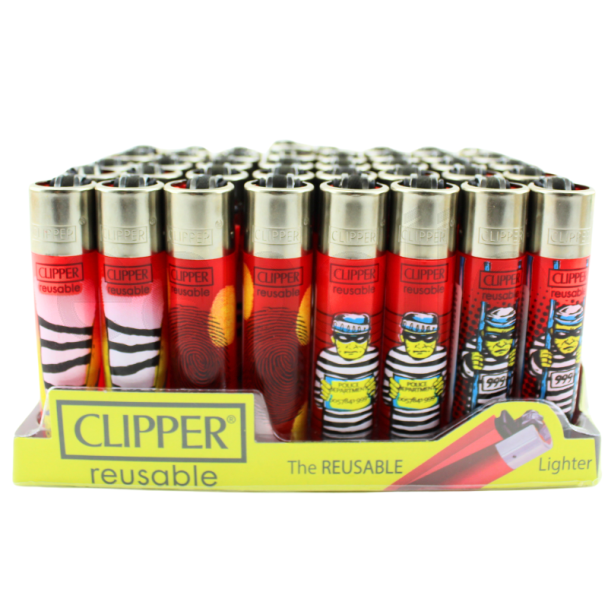 Clipper Lighters "Crime Design" - Assorted 