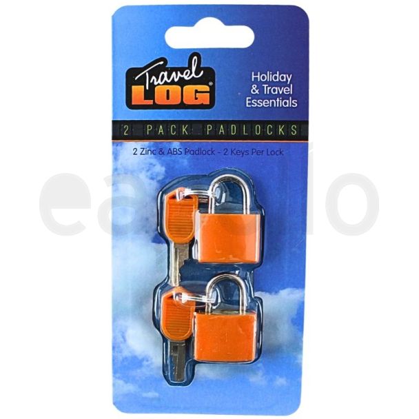 Travel Log Padlocks with Key 20mm