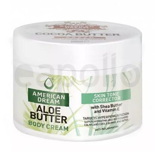 American Dream Aloe Butter Body Cream With Shea Butter & Vitamin E- 500ml