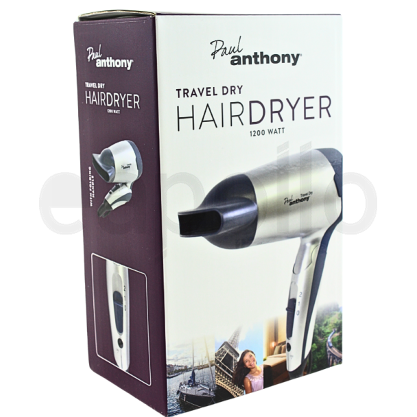 Paul Anthony Folding Handle Travel Hair Dryer