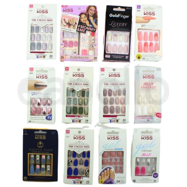 Kiss Glue-On & Press On False Nails - Assorted
