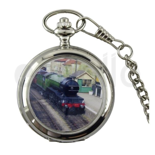 Wholesale silver pocket watch with chain 
