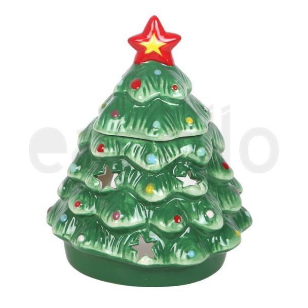 Festive Christmas Tree Oil Burner - (16cm)