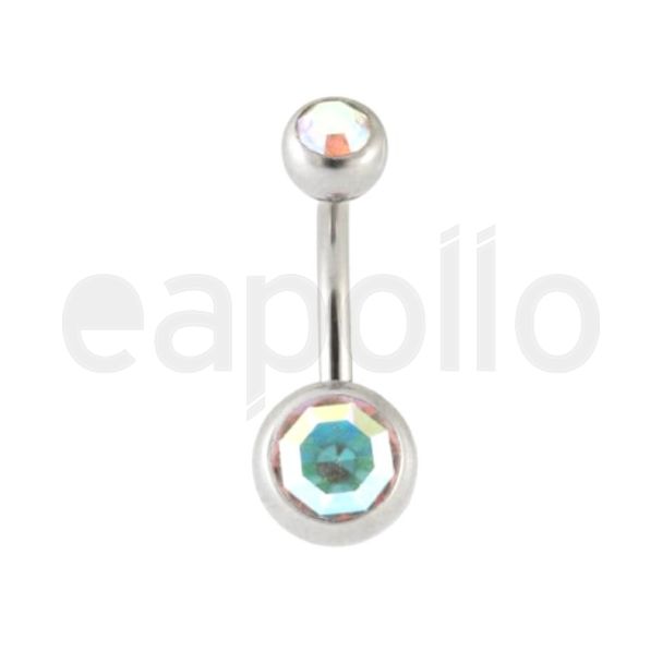 Diamante Belly Bar - AB Stone
