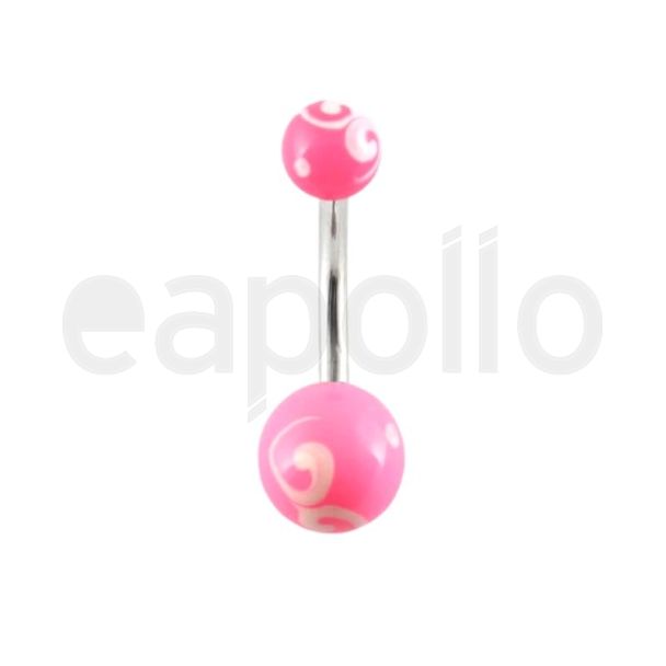 Painted Swirl Belly Bar