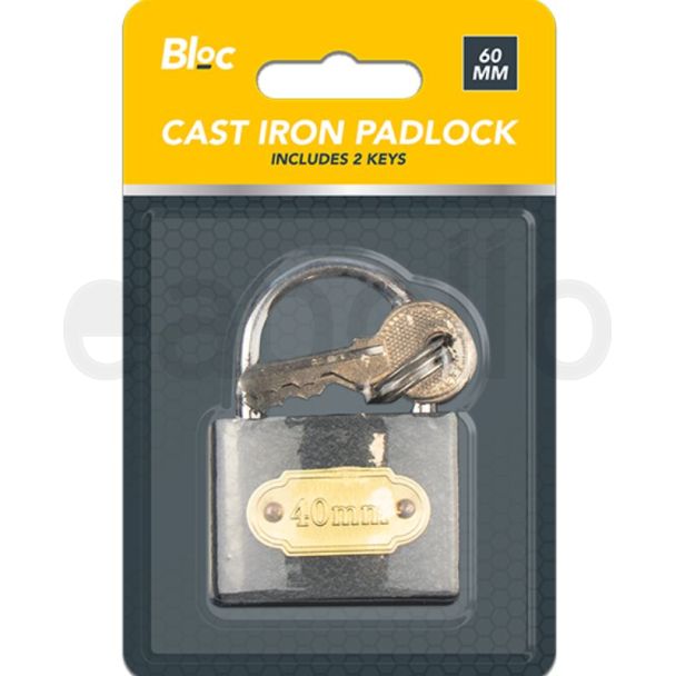 Cast Iron Padlocks With Keys (60mm)