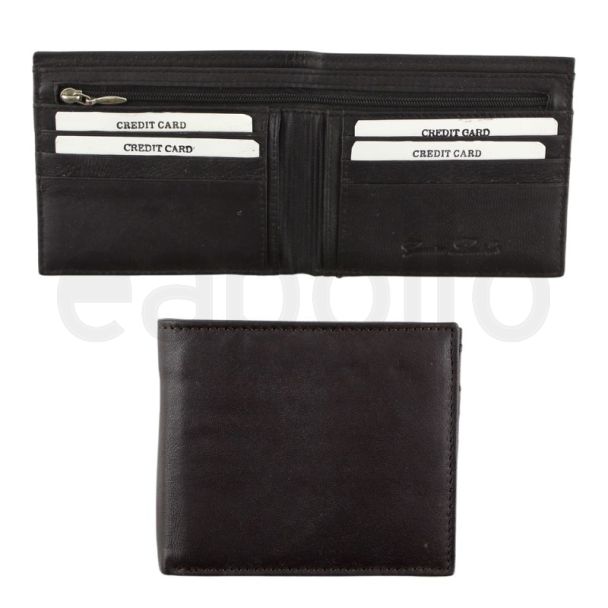 Men's Leather Wallet - Brown 