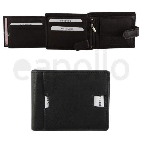 Men's Leather Wallet - Black