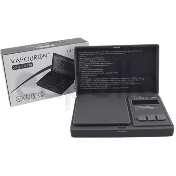 VapourOn Digital Pocket Weighing Scale CS-B Series - Black (200g x 0.01g)