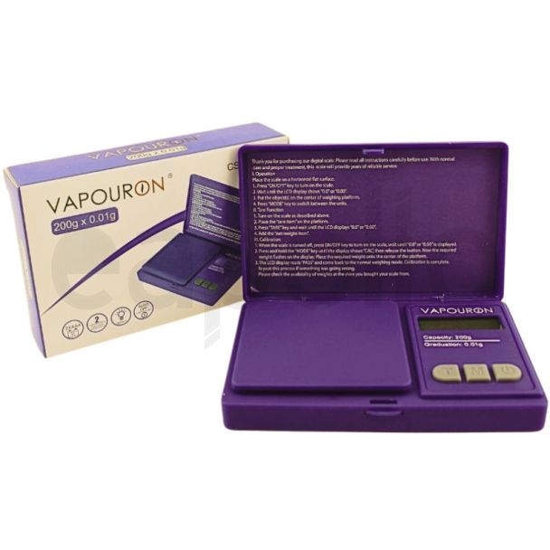 VapourOn Digital Pocket Weighing Scale CS-B Series - Purple (200g x 0.01g)
