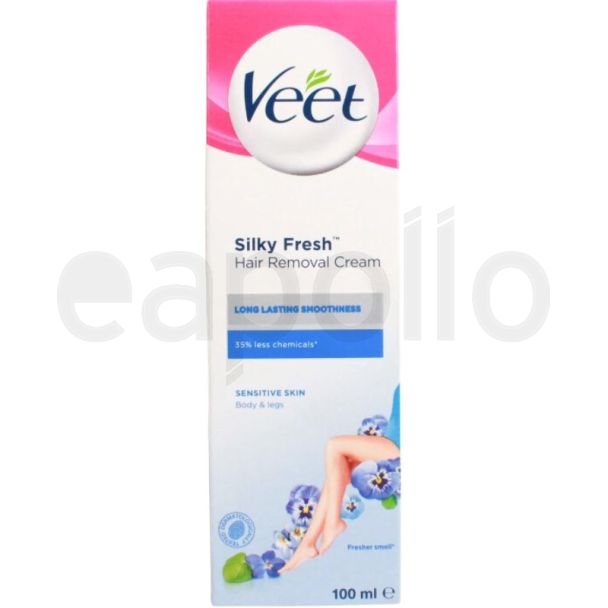Veet Hair Removal Cream For Sensitive Skin (100ml) - Silky Fresh