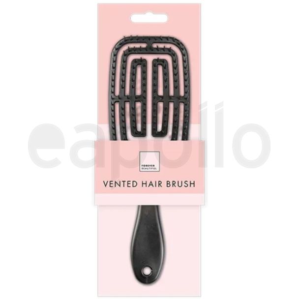 Vented Wide Hair Brush - Black