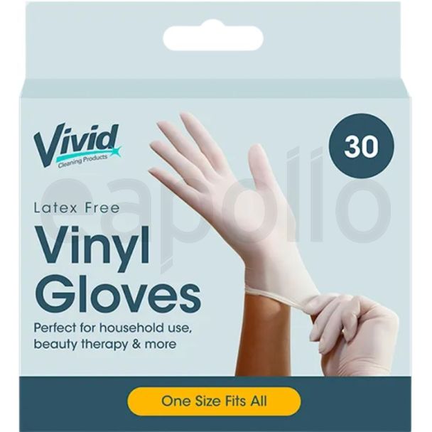 Vinyl Protective Gloves – Pack of 30