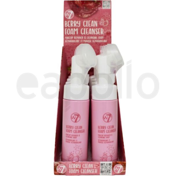 W7 Berry Clean Foam Cleanser & Makeup Remover