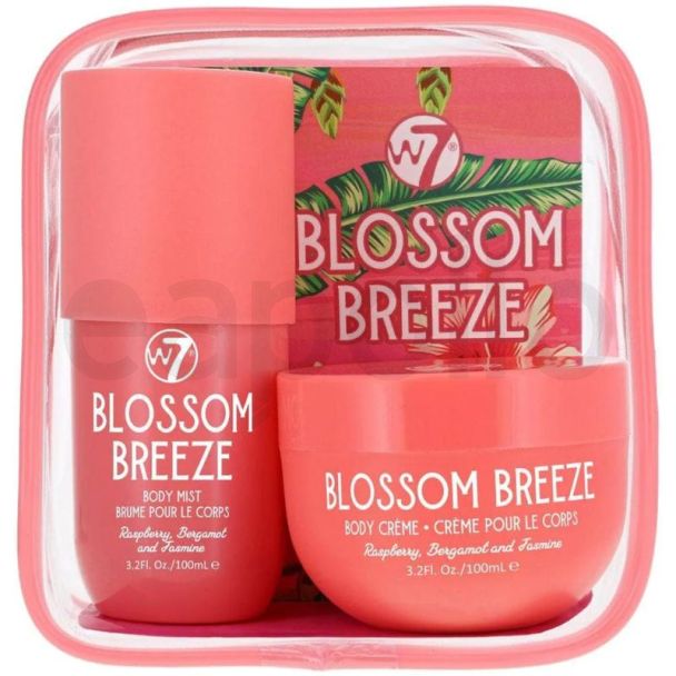 W7 Body Mist & Body Cream Travel Set - Blossom Breeze