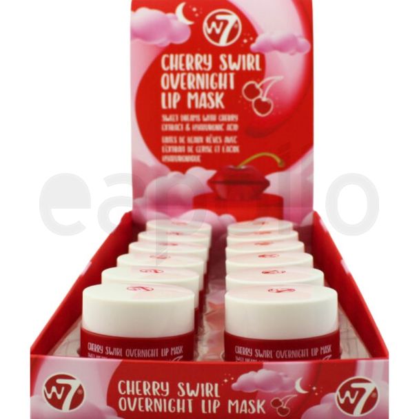 W7 Cherry Swirl Overnight Lip Mask 