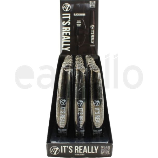W7 It's Really Colour Mascara - Black Brown