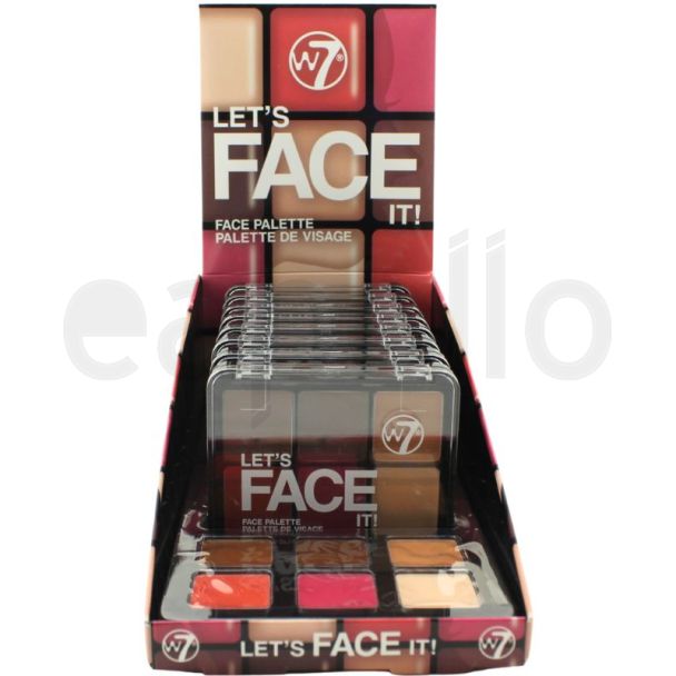 W7 Let's Face It Makeup Palette - Soft Glow (Blush, Bronze & Glow)