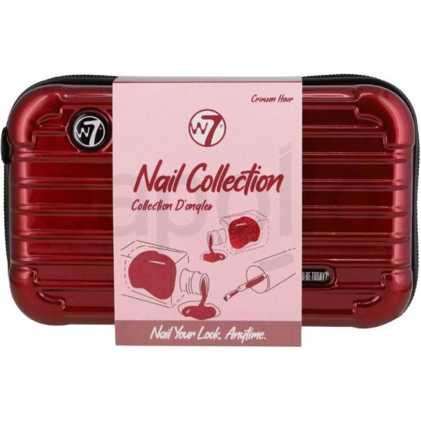 W7 Nail Collection Travel Case Gift Set - Crimson Hour