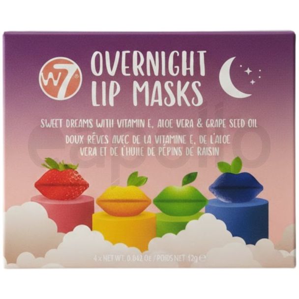 W7 Overnight Lip Masks 4pcs Gift Set