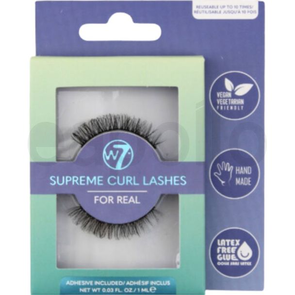 W7 Supreme Curl Lashes- For Real 