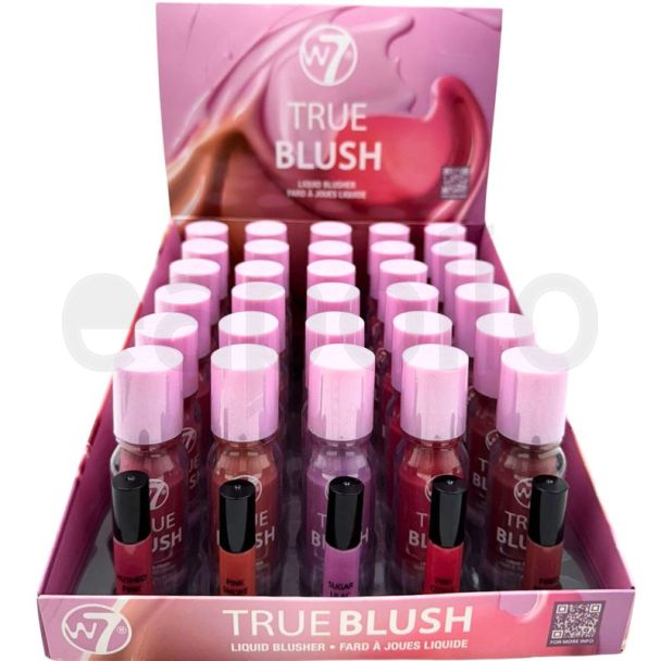 W7 True Blush Dewy Liquid Blusher - Assorted 