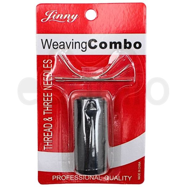 Weaving Comb, Thread & Needles Set - Black