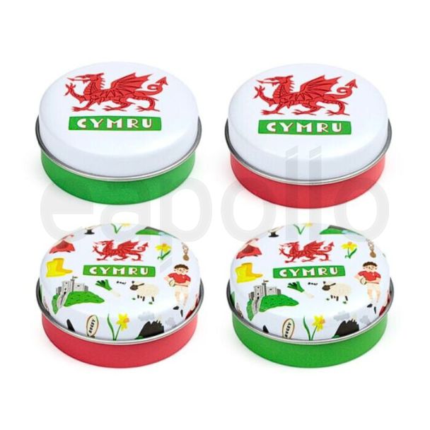 Welsh Dragon Wales Souvenir Lip Balm in a Tin
