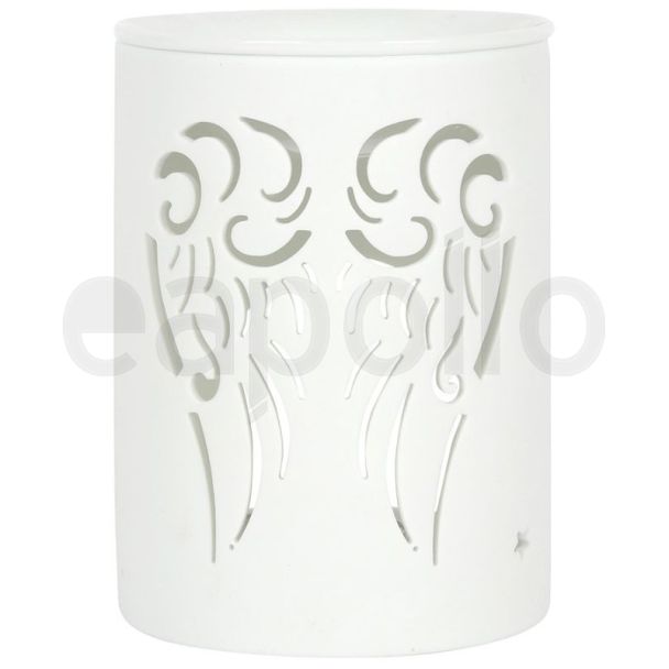 White Angel Wings Cut Out Oil Burner