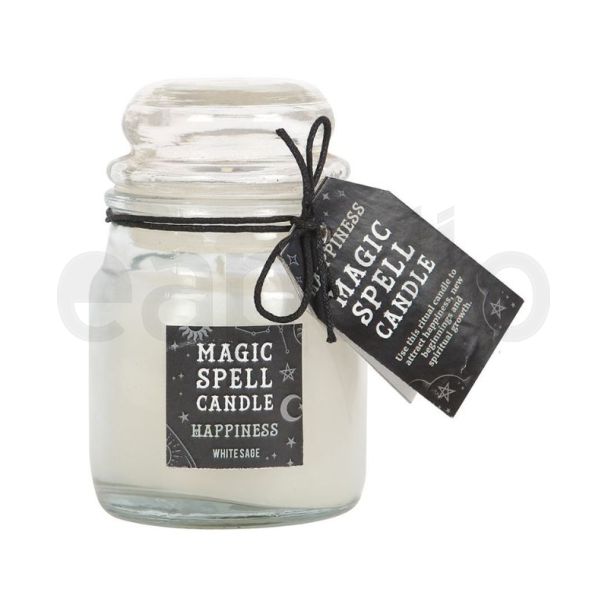 White Sage "Happiness" Spell Candle Jar