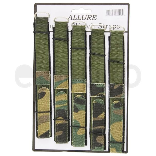 Wholesale Allure Military Camo Style Velcro Watch Straps - 24mm