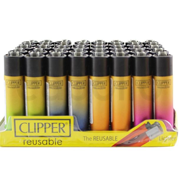 Wholesale Clipper "Gold Gradient" Lighter - Assorted 