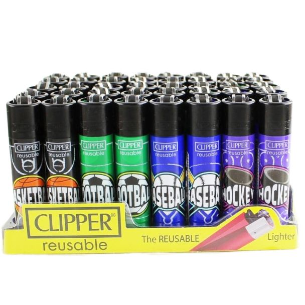 Wholesale Clipper Lighters "Sports'' Design - Assorted 