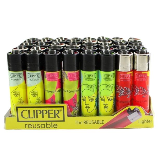 Wholesale Clipper Lighters "Women Power'' Design - Assorted 