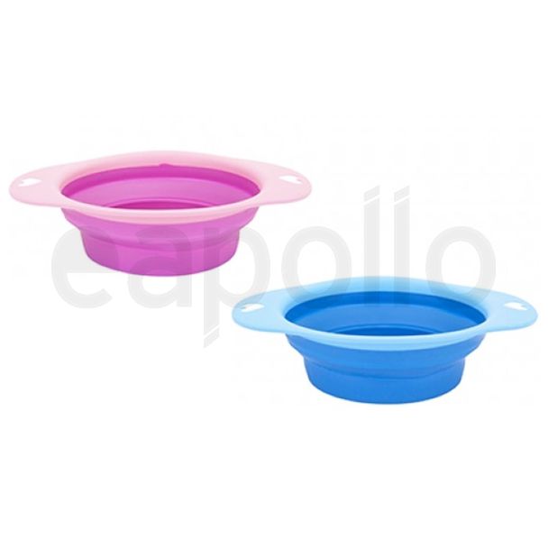 Wholesale Collapsible Pet Bowls - Assorted Colours 