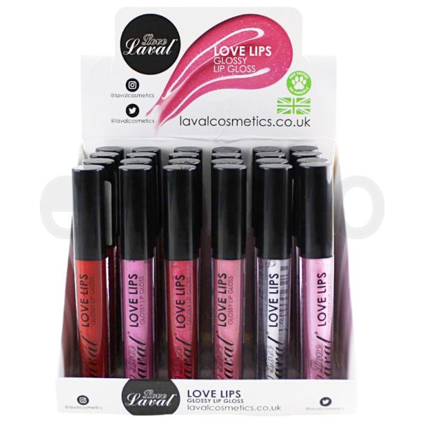 Wholesale Laval Love Lips Glossy Lip Gloss - Assorted 