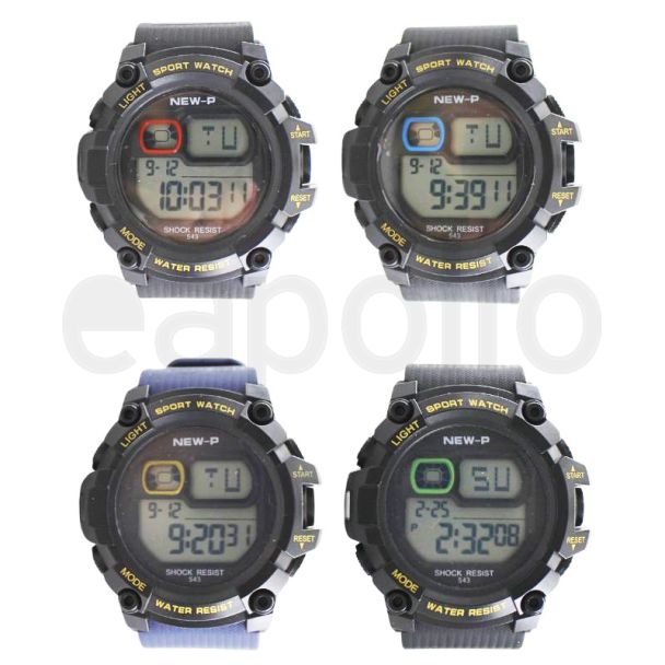 Wholesale Polit Multi- Functional Sports Watches- Assorted Colours & Designs